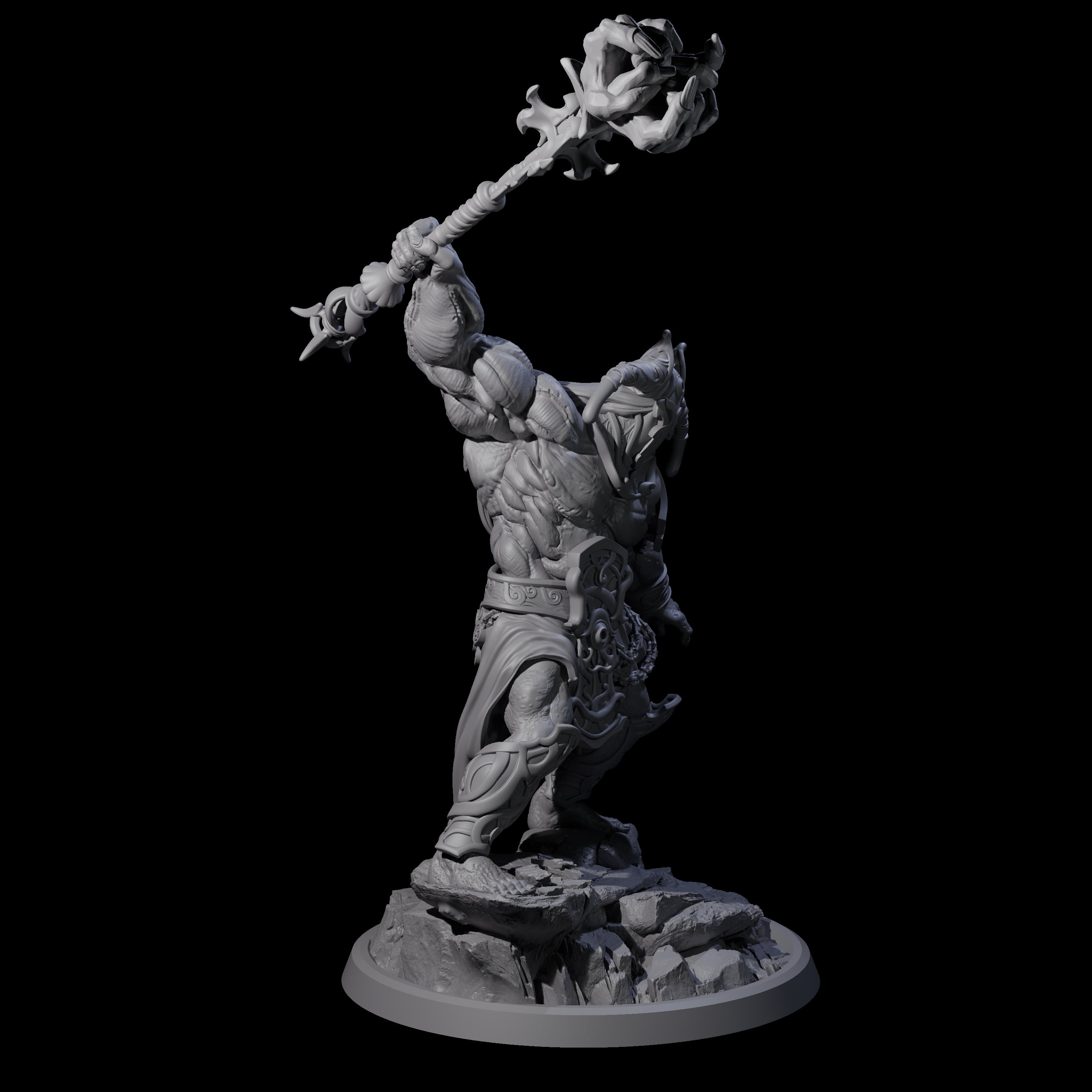 Sea Giant Sentinal B Miniature for Dungeons and Dragons, Pathfinder or other TTRPGs