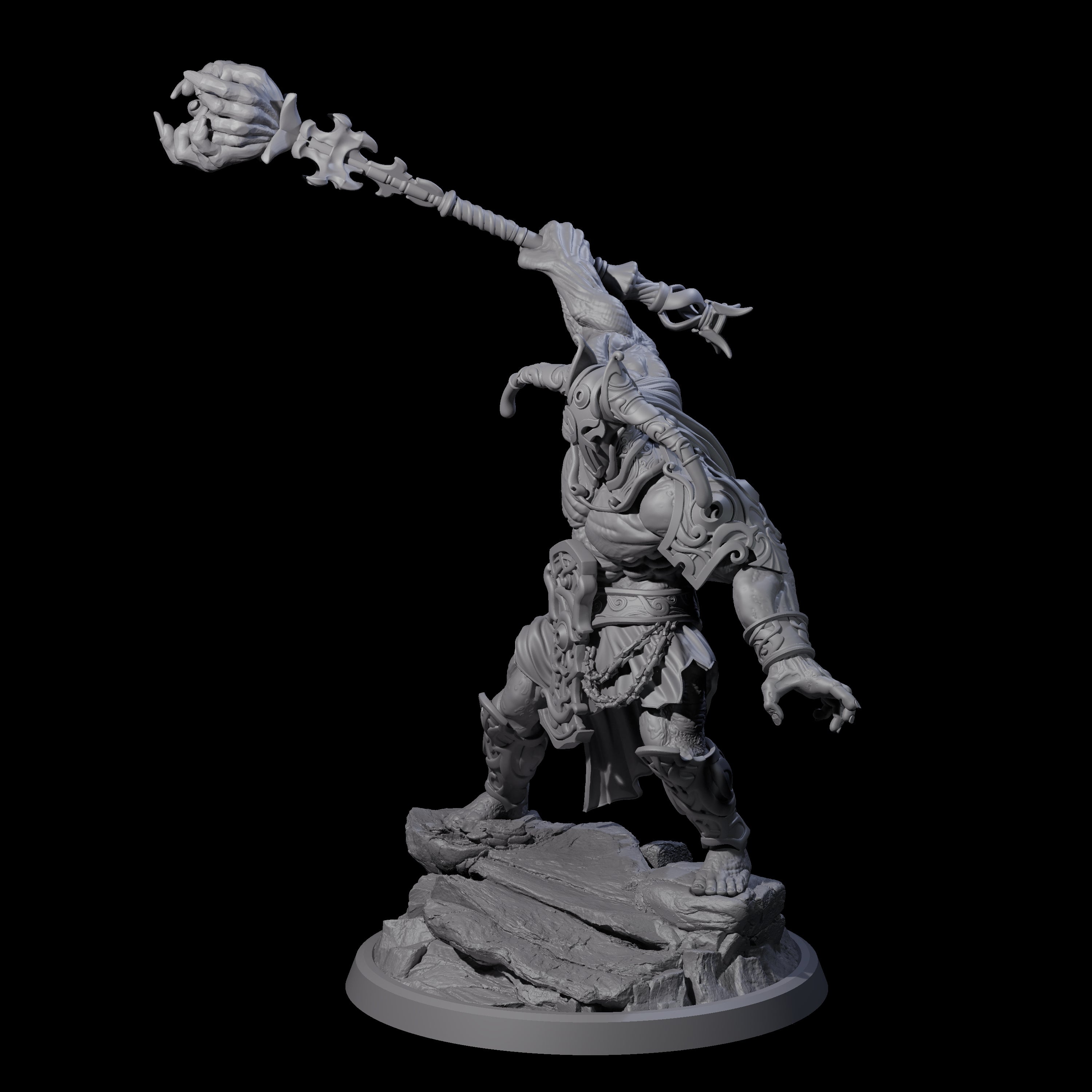 Sea Giant Sentinal B Miniature for Dungeons and Dragons, Pathfinder or other TTRPGs