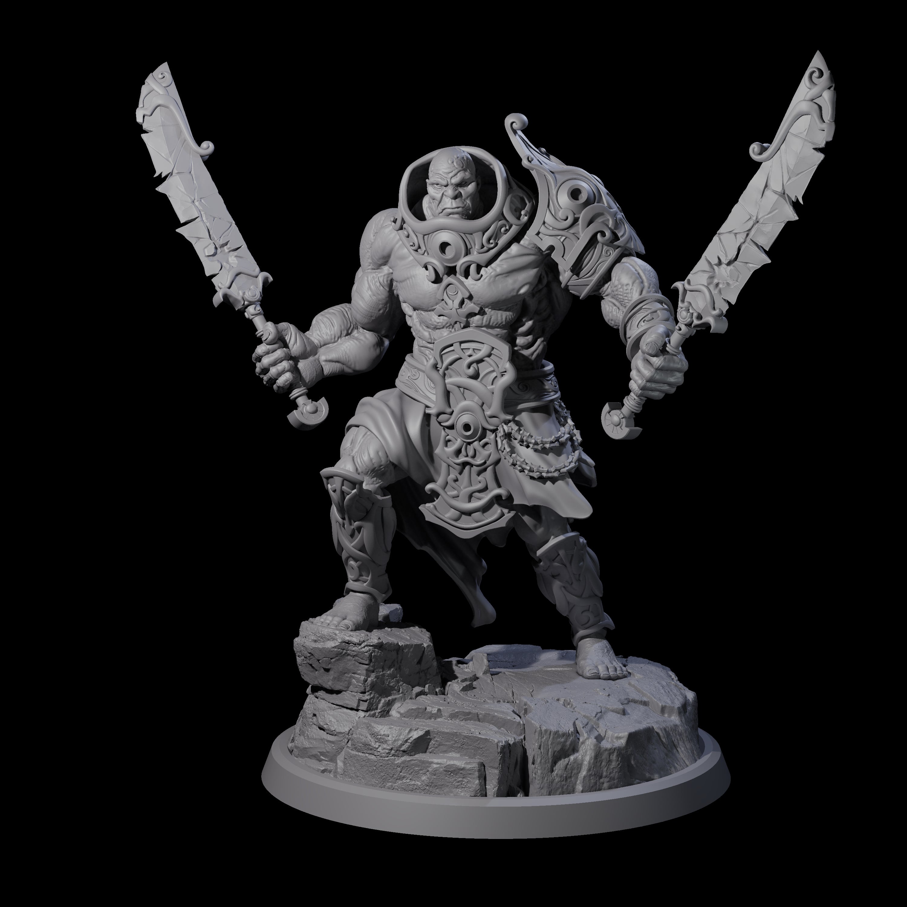 Sea Giant Sentinal C Miniature for Dungeons and Dragons, Pathfinder or other TTRPGs