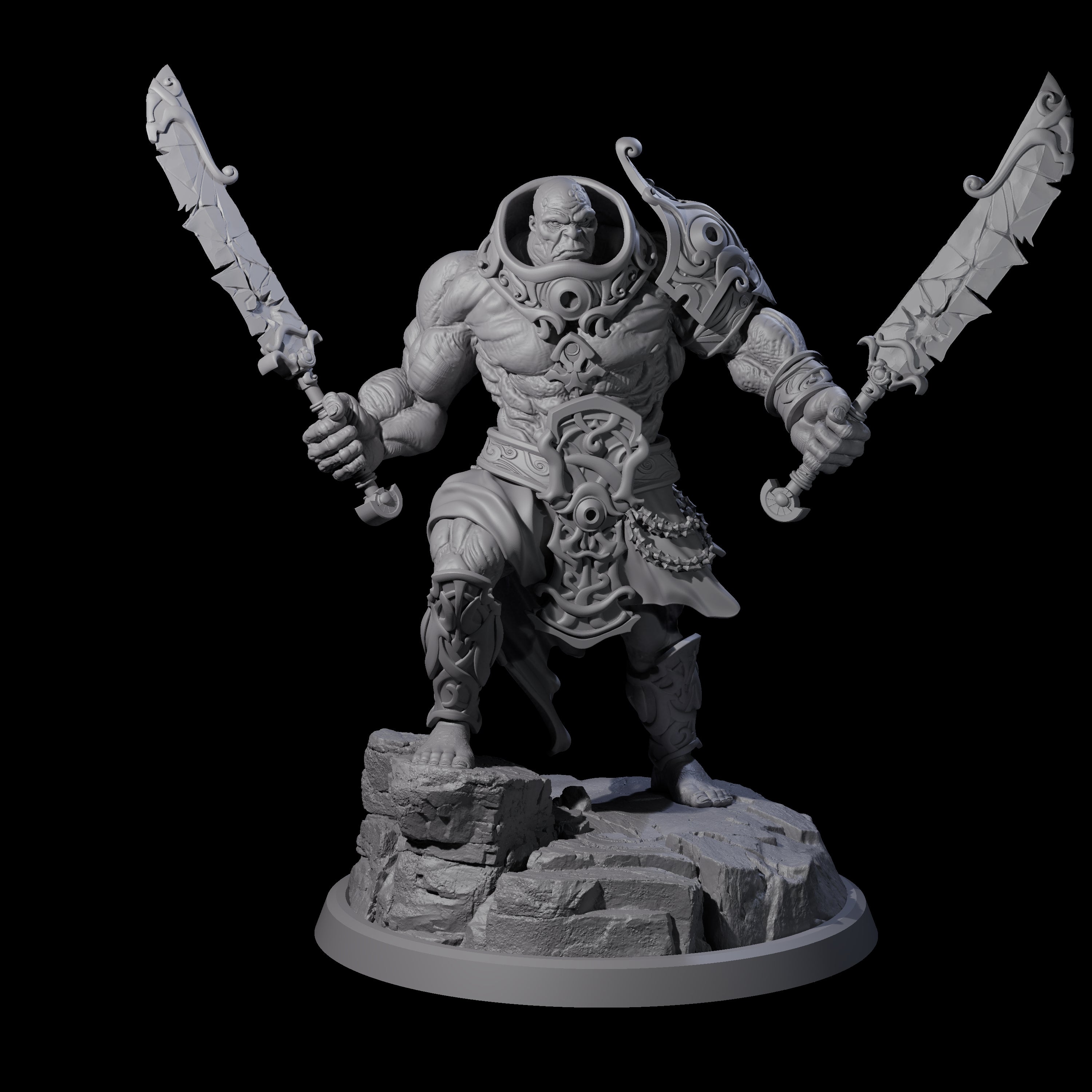 Sea Giant Sentinal C Miniature for Dungeons and Dragons, Pathfinder or other TTRPGs