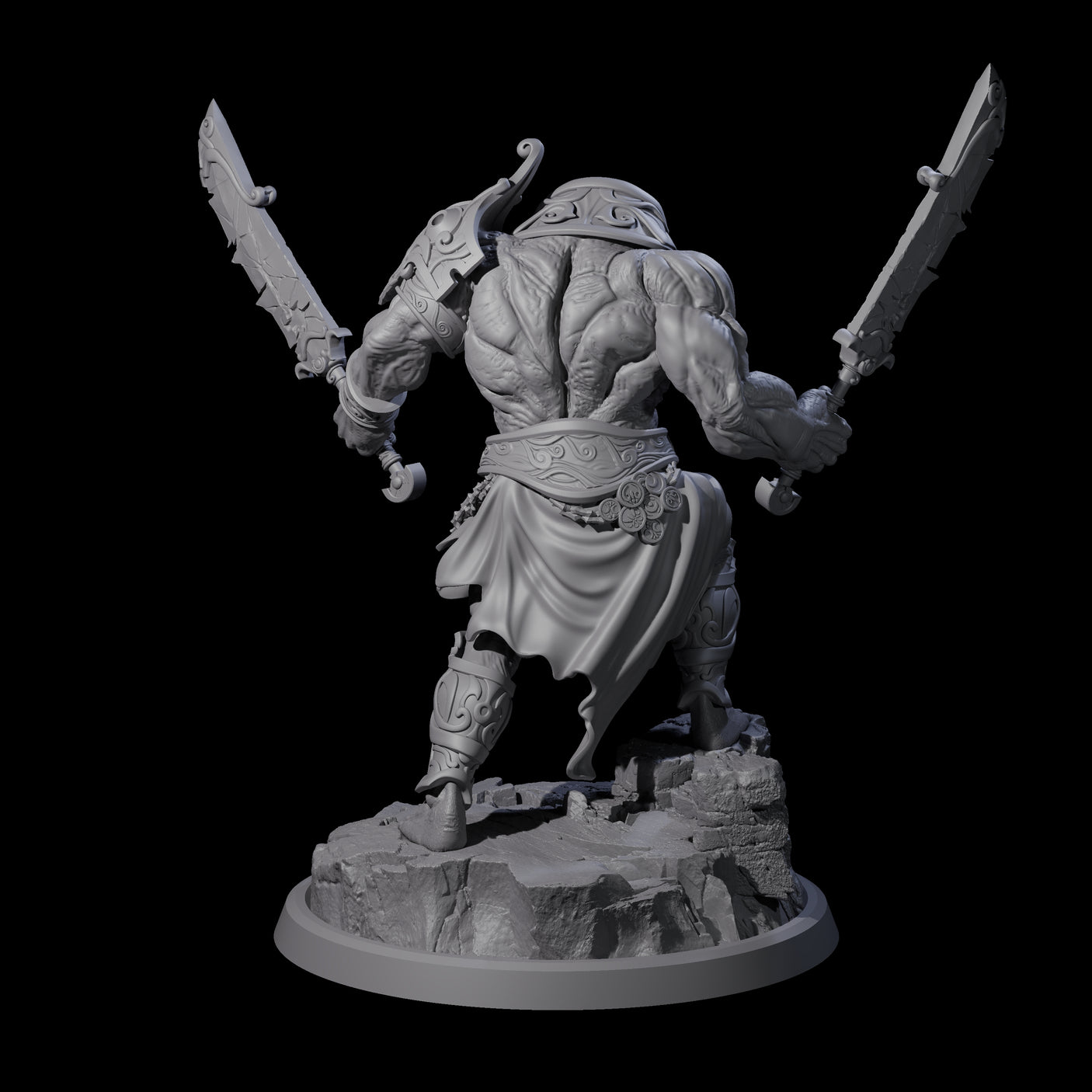 Sea Giant Sentinal C Miniature for Dungeons and Dragons, Pathfinder or other TTRPGs