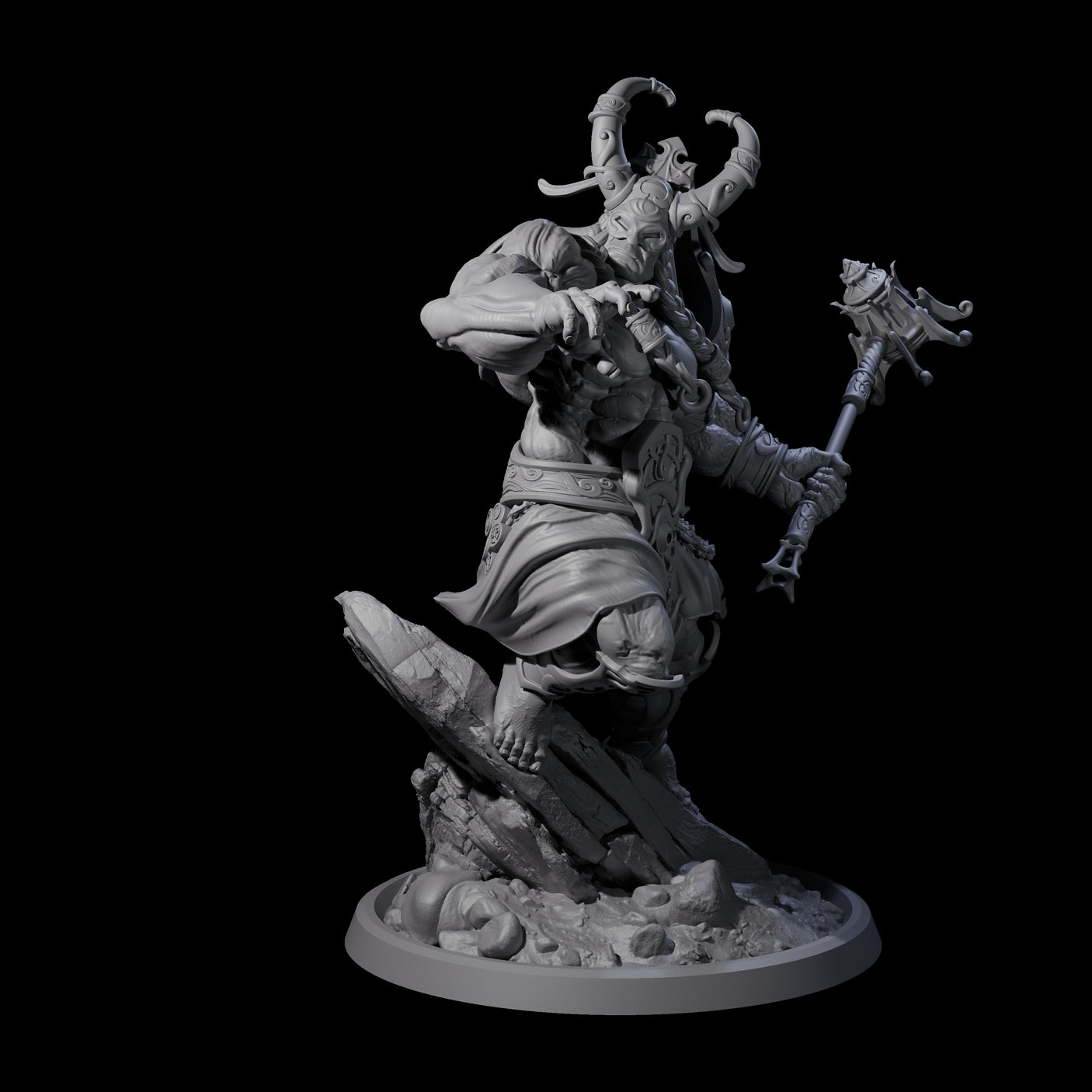 Sea Giant Sentinal D Miniature for Dungeons and Dragons, Pathfinder or other TTRPGs