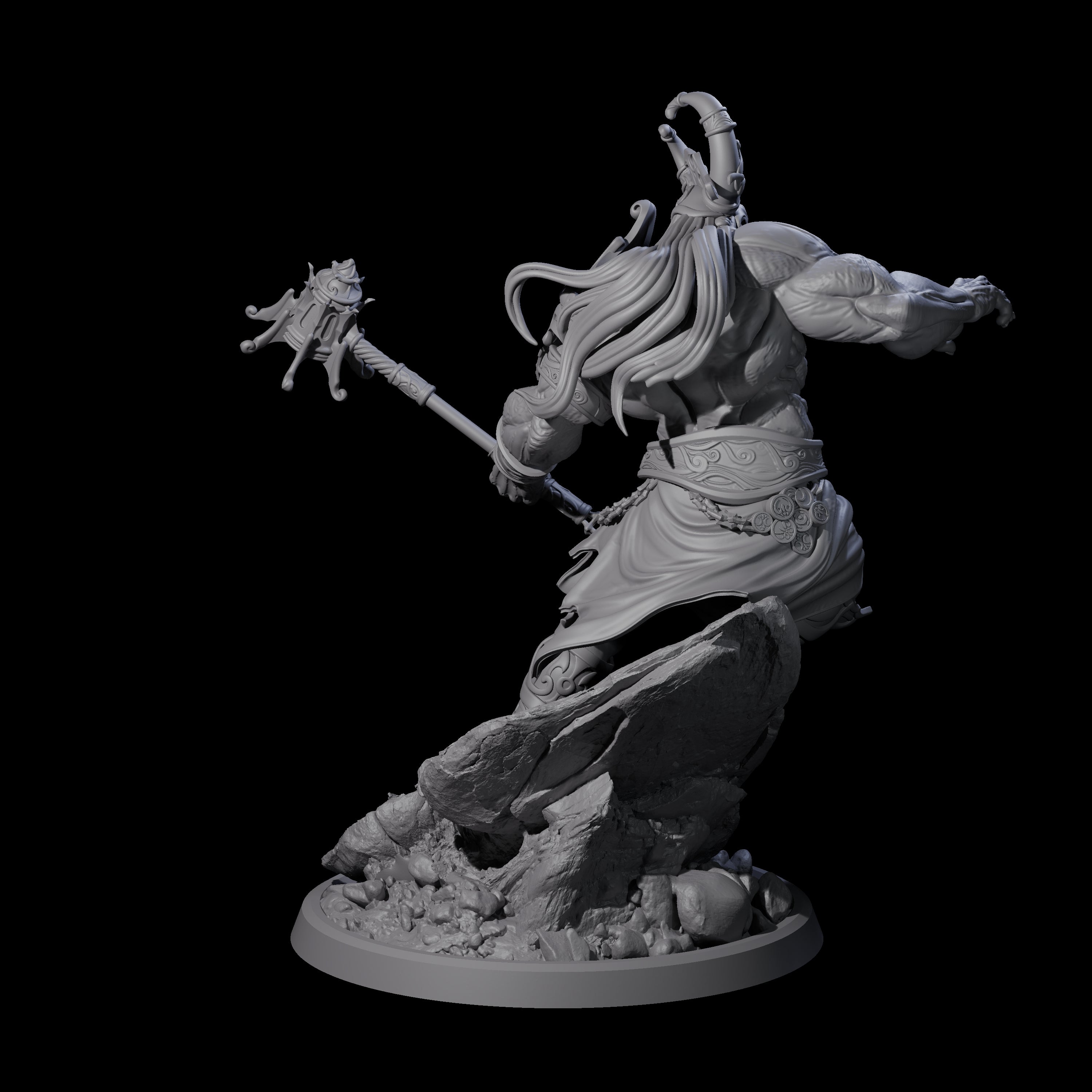 Sea Giant Sentinal D Miniature for Dungeons and Dragons, Pathfinder or other TTRPGs