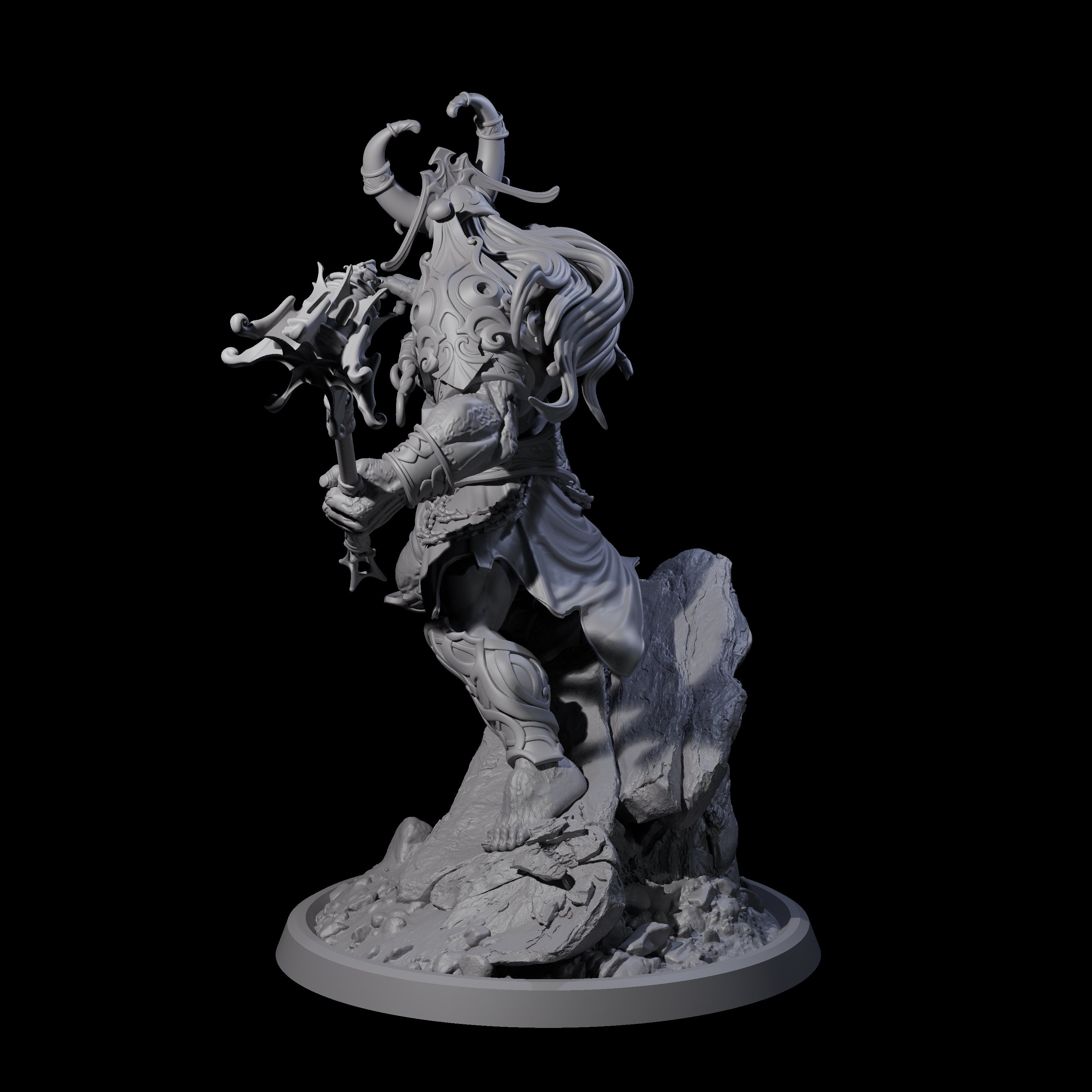 Sea Giant Sentinal D Miniature for Dungeons and Dragons, Pathfinder or other TTRPGs
