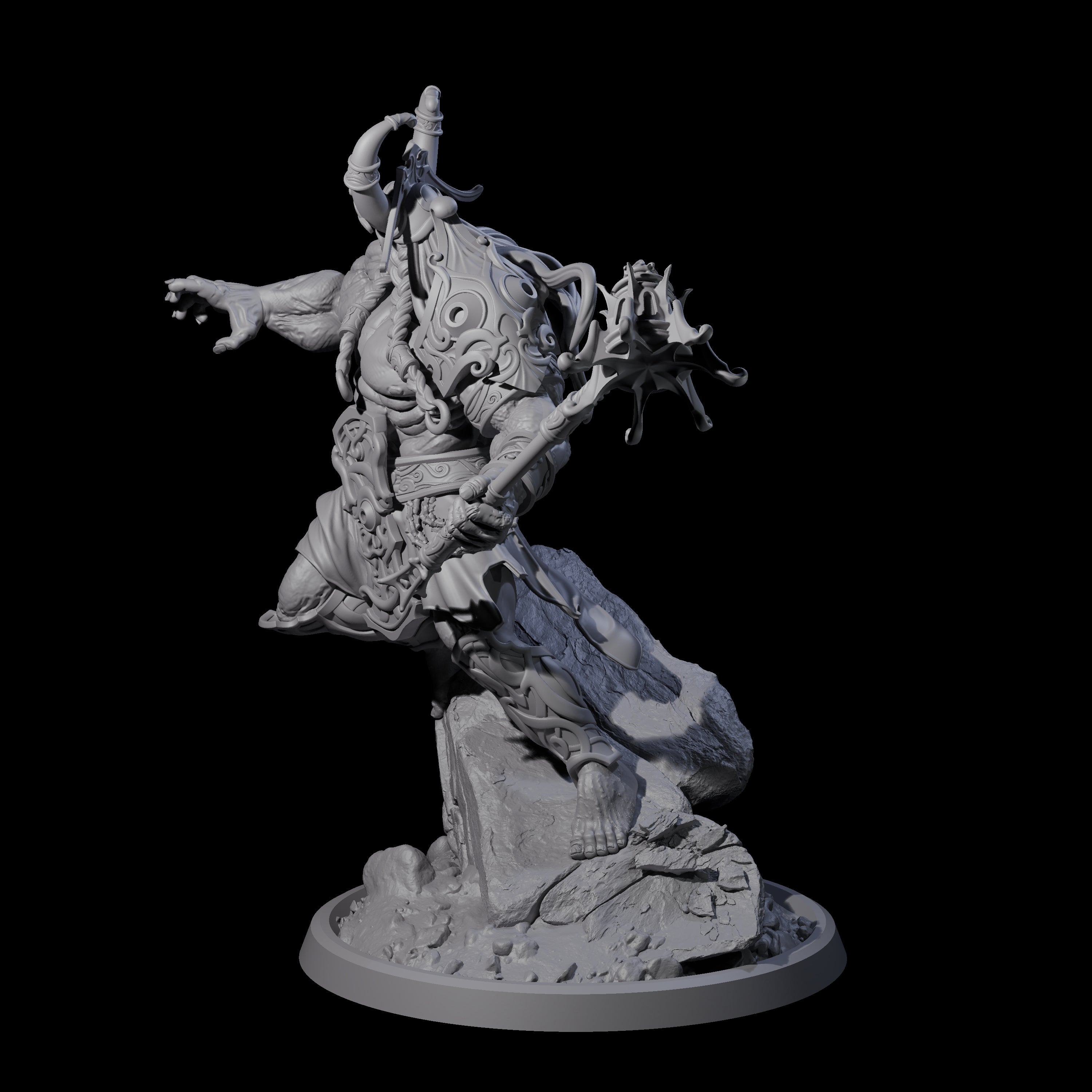 Sea Giant Sentinal D Miniature for Dungeons and Dragons, Pathfinder or other TTRPGs