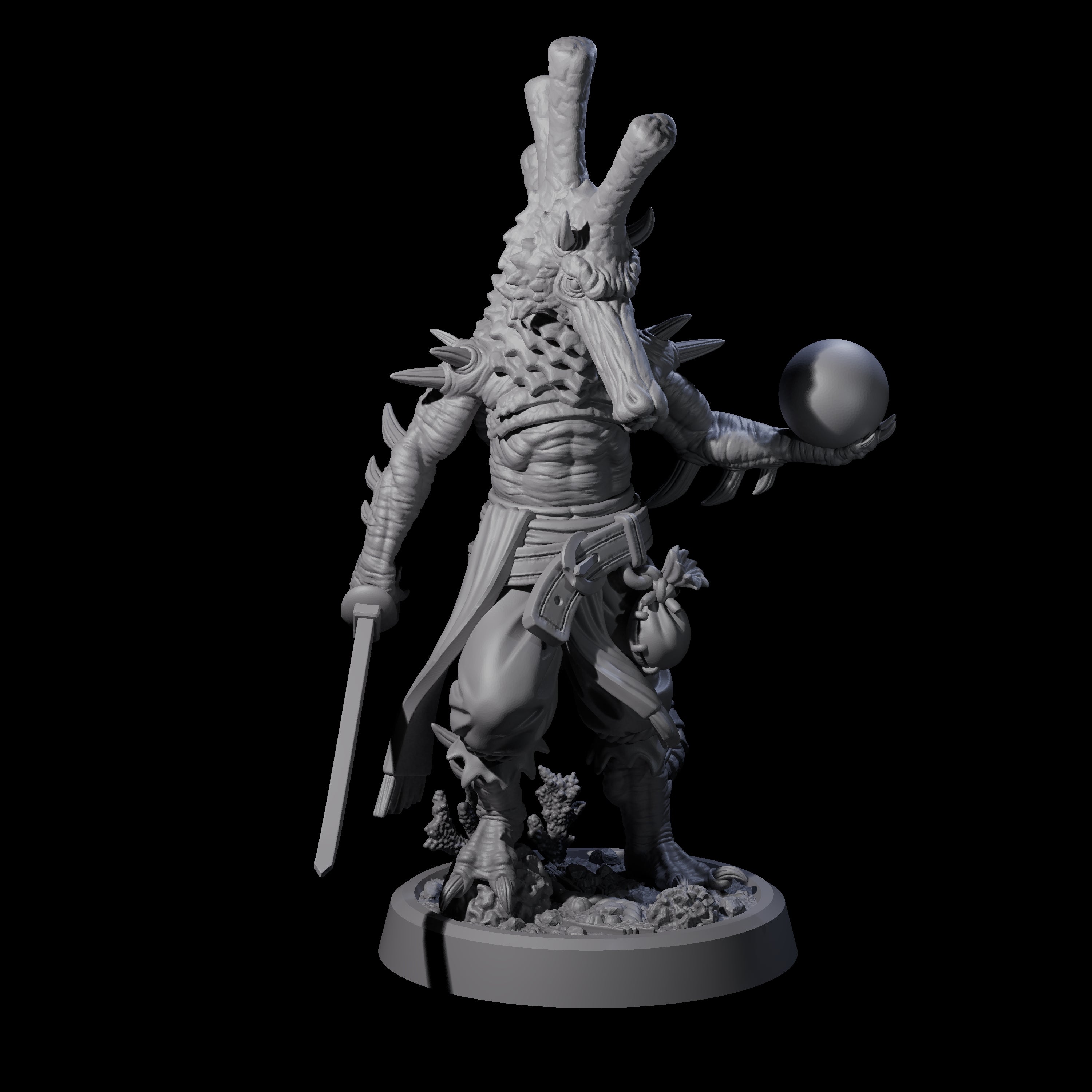 Sea Horse Sea Spawn Miniature for Dungeons and Dragons, Pathfinder or other TTRPGs