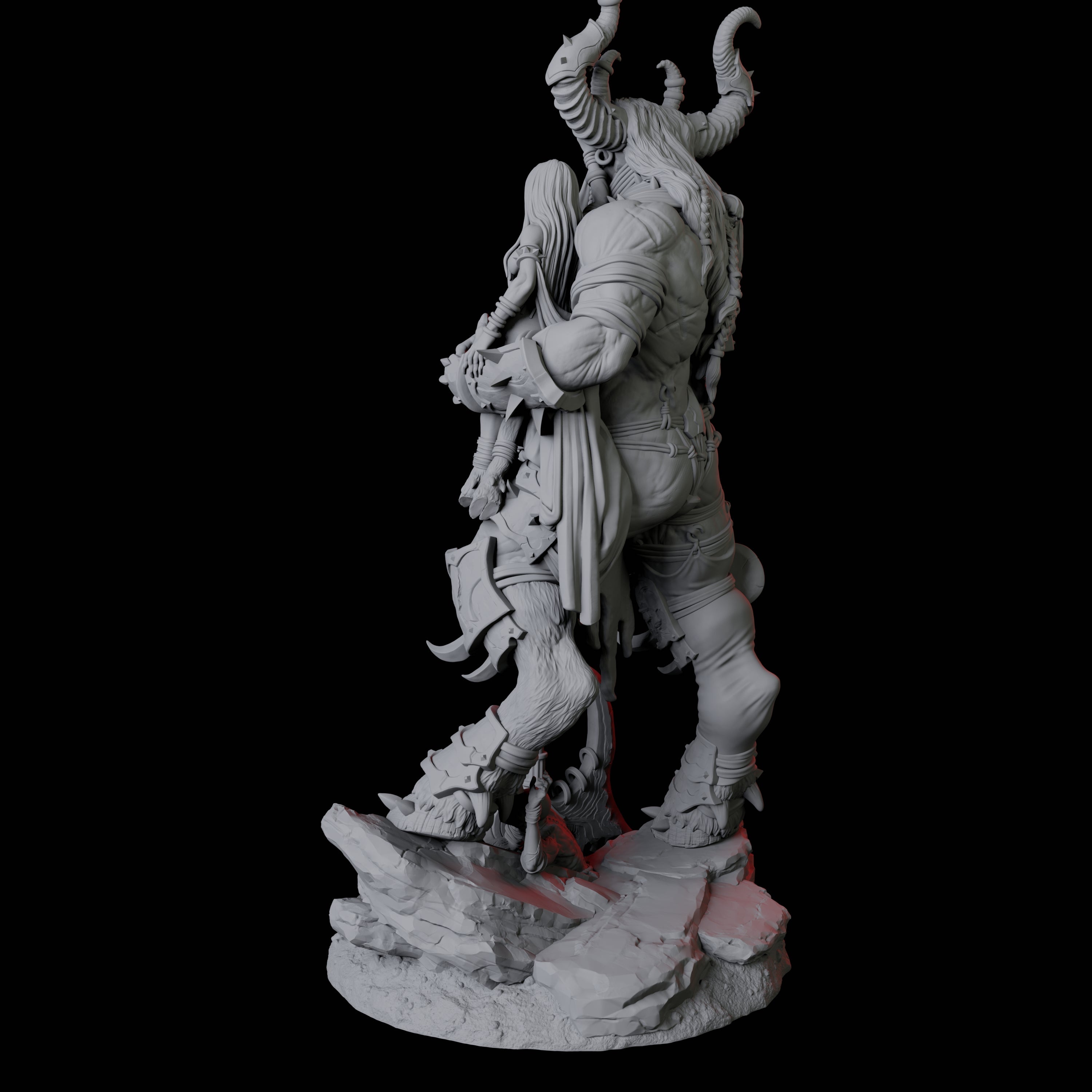 Seduced Bearded Devil Champion A Miniature for Dungeons and Dragons, Pathfinder or other TTRPGs