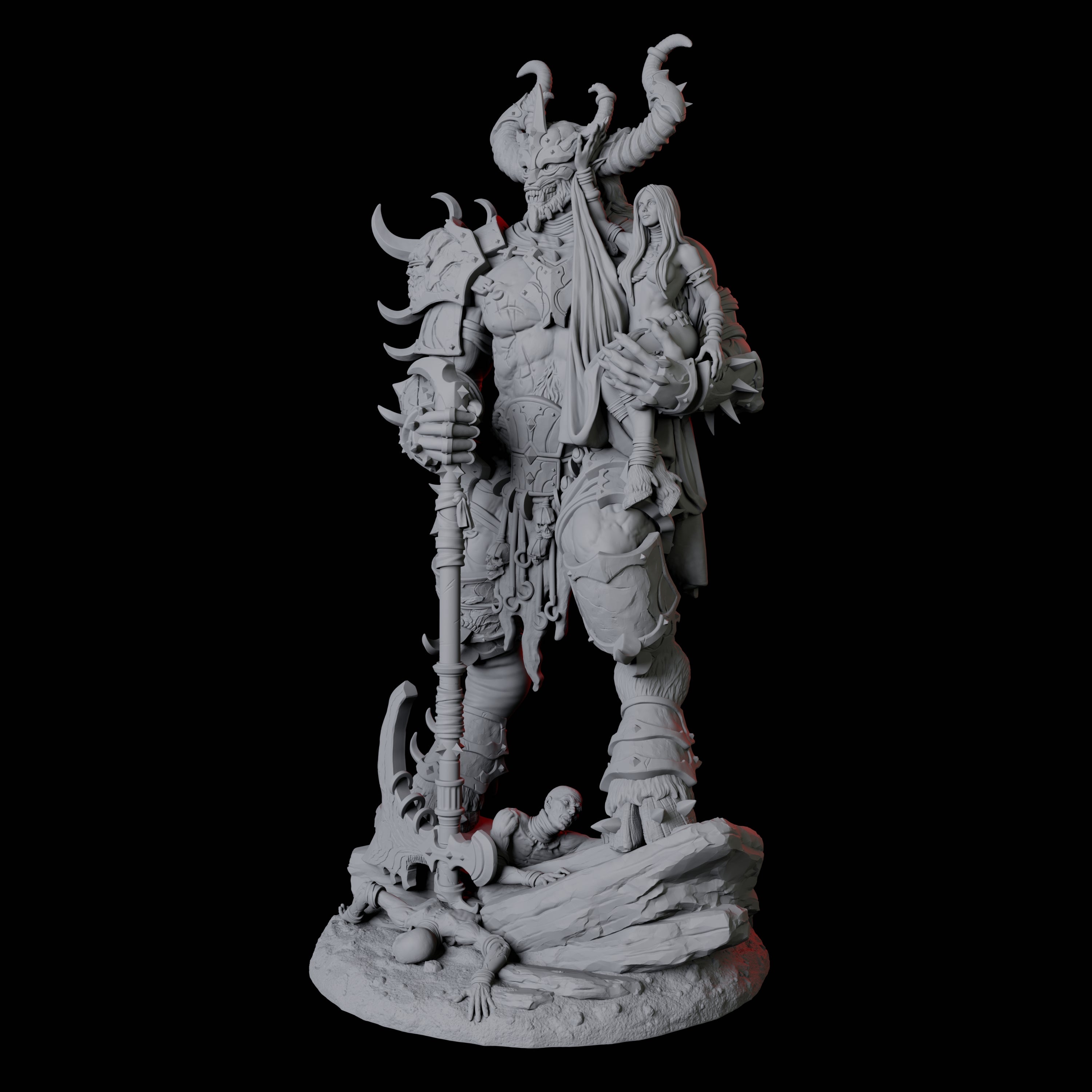 Seduced Bearded Devil Champion A Miniature for Dungeons and Dragons, Pathfinder or other TTRPGs