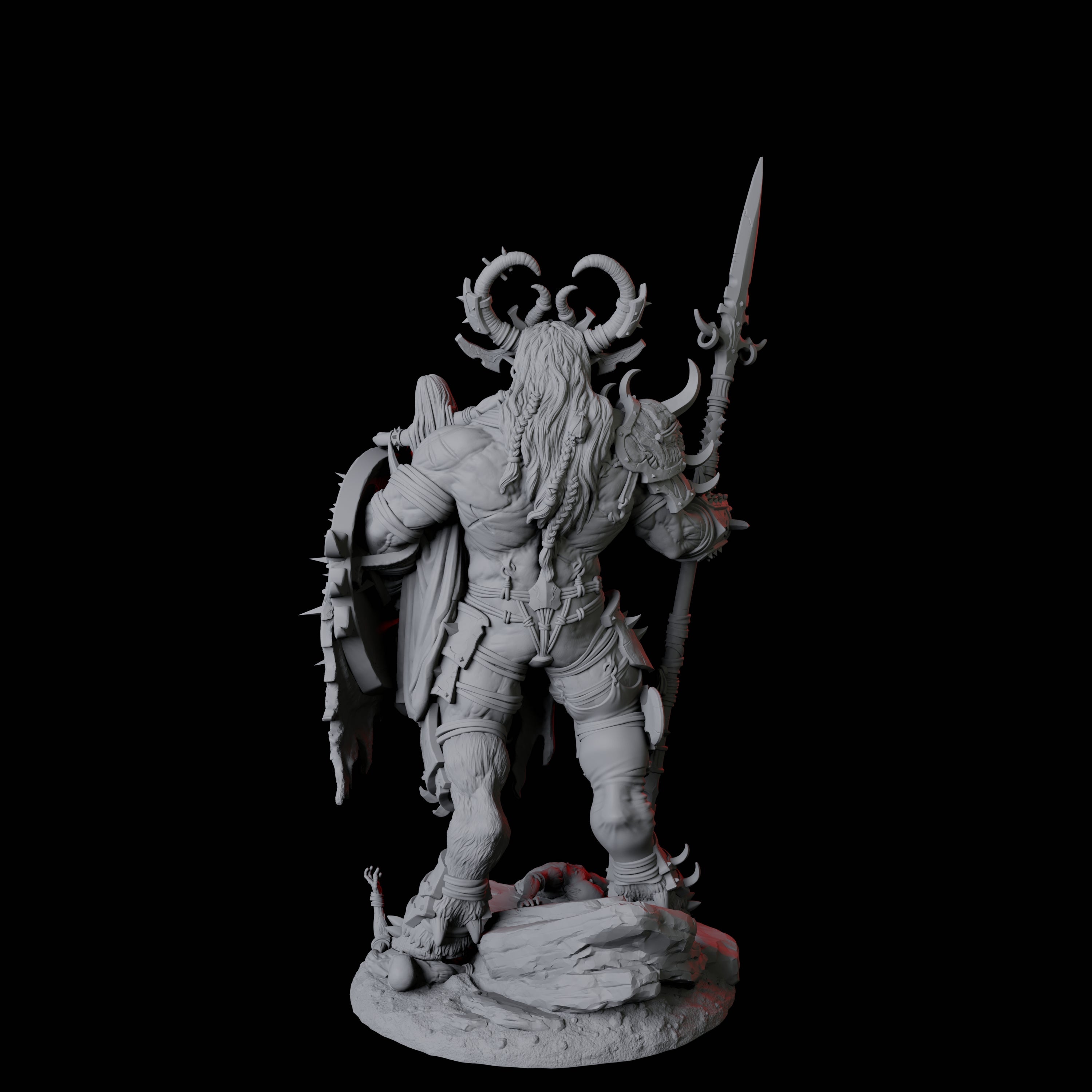 Seduced Bearded Devil Champion B Miniature for Dungeons and Dragons, Pathfinder or other TTRPGs
