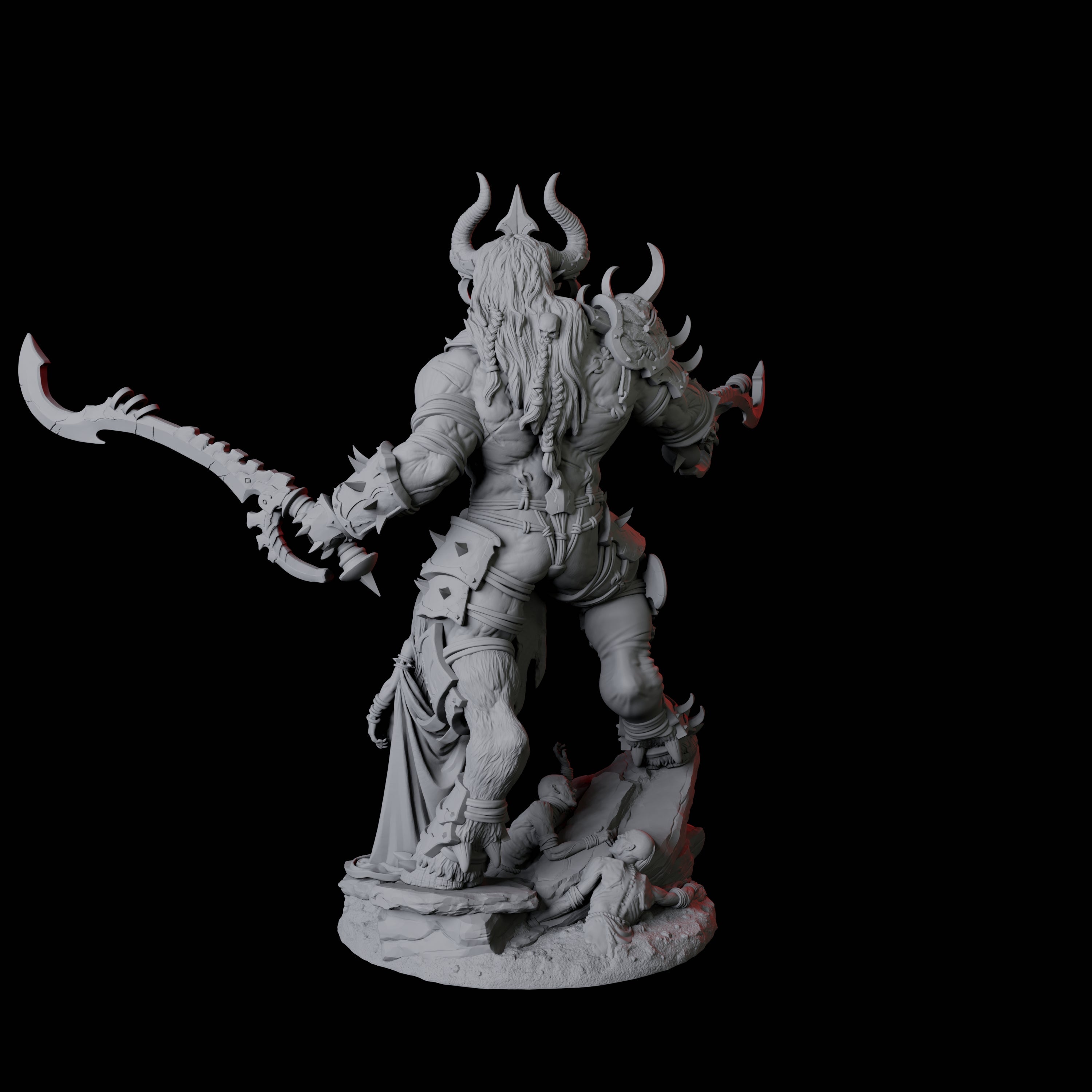 Seduced Bearded Devil Champion D Miniature for Dungeons and Dragons, Pathfinder or other TTRPGs