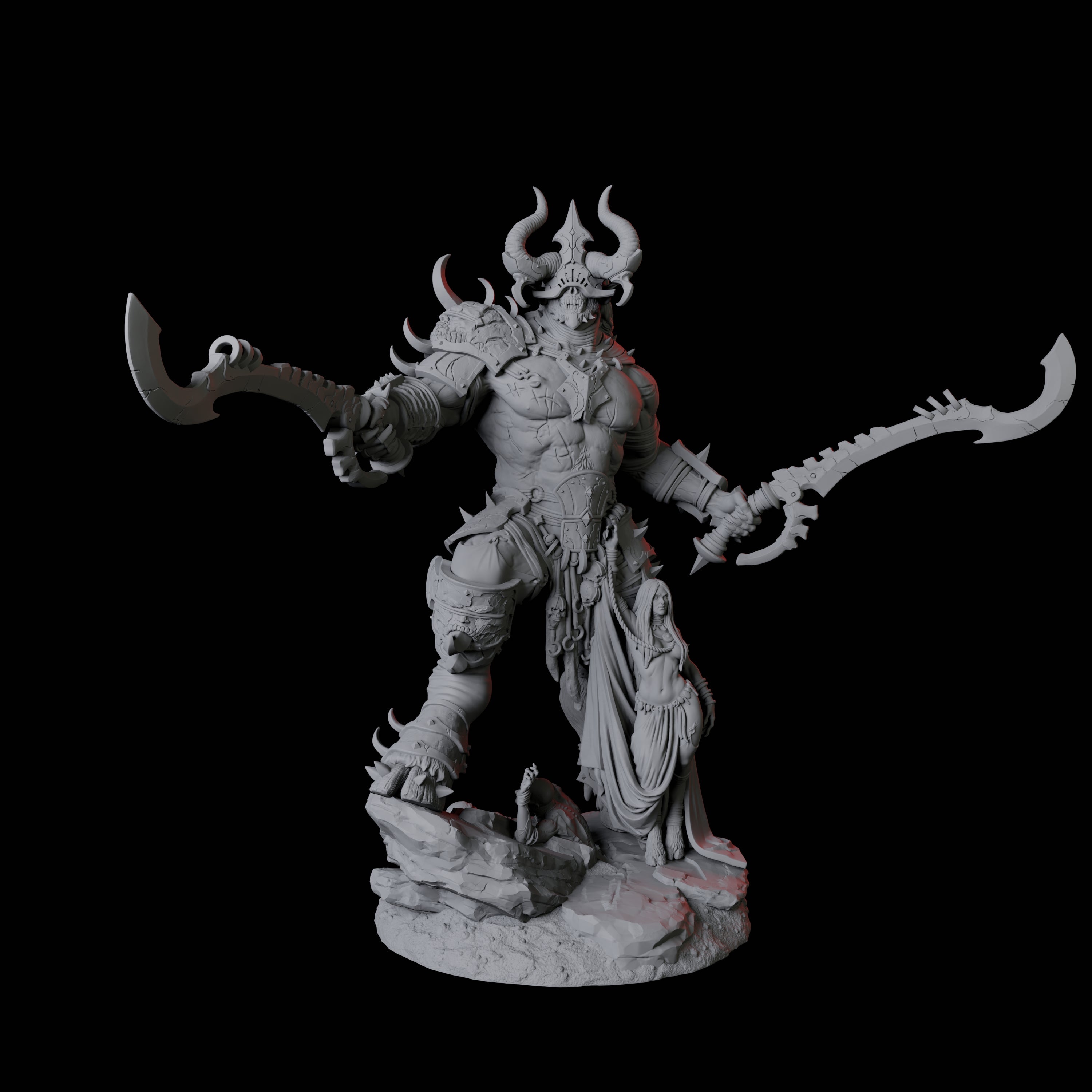 Seduced Bearded Devil Champion D Miniature for Dungeons and Dragons, Pathfinder or other TTRPGs