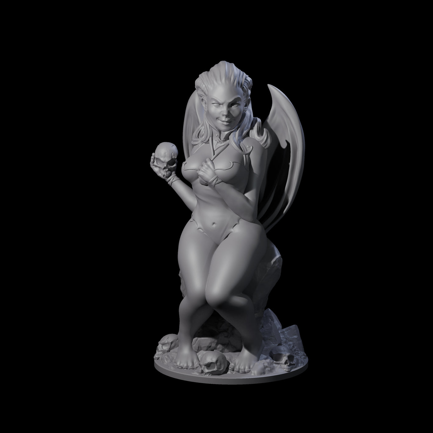 Seductive Succubus Temptress Miniature for Dungeons and Dragons, Pathfinder or other TTRPGs