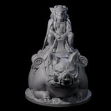 Self Important Goblin Pig Rider Miniature for Dungeons and Dragons, Pathfinder or other TTRPGs