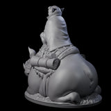 Self Important Goblin Pig Rider Miniature for Dungeons and Dragons, Pathfinder or other TTRPGs