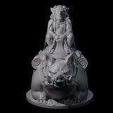 Self Important Goblin Pig Rider Miniature for Dungeons and Dragons, Pathfinder or other TTRPGs