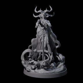 Serene Lady of the Loch Miniature for Dungeons and Dragons, Pathfinder or other TTRPGs