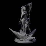 Serene Priestess Of Death A Miniature for Dungeons and Dragons, Pathfinder or other TTRPGs
