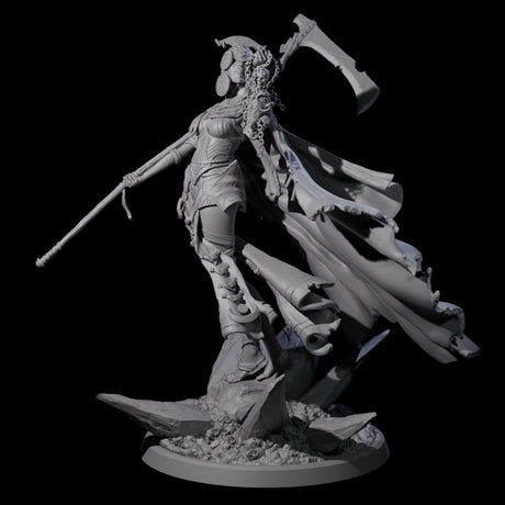 Serene Priestess Of Death B Miniature for Dungeons and Dragons, Pathfinder or other TTRPGs