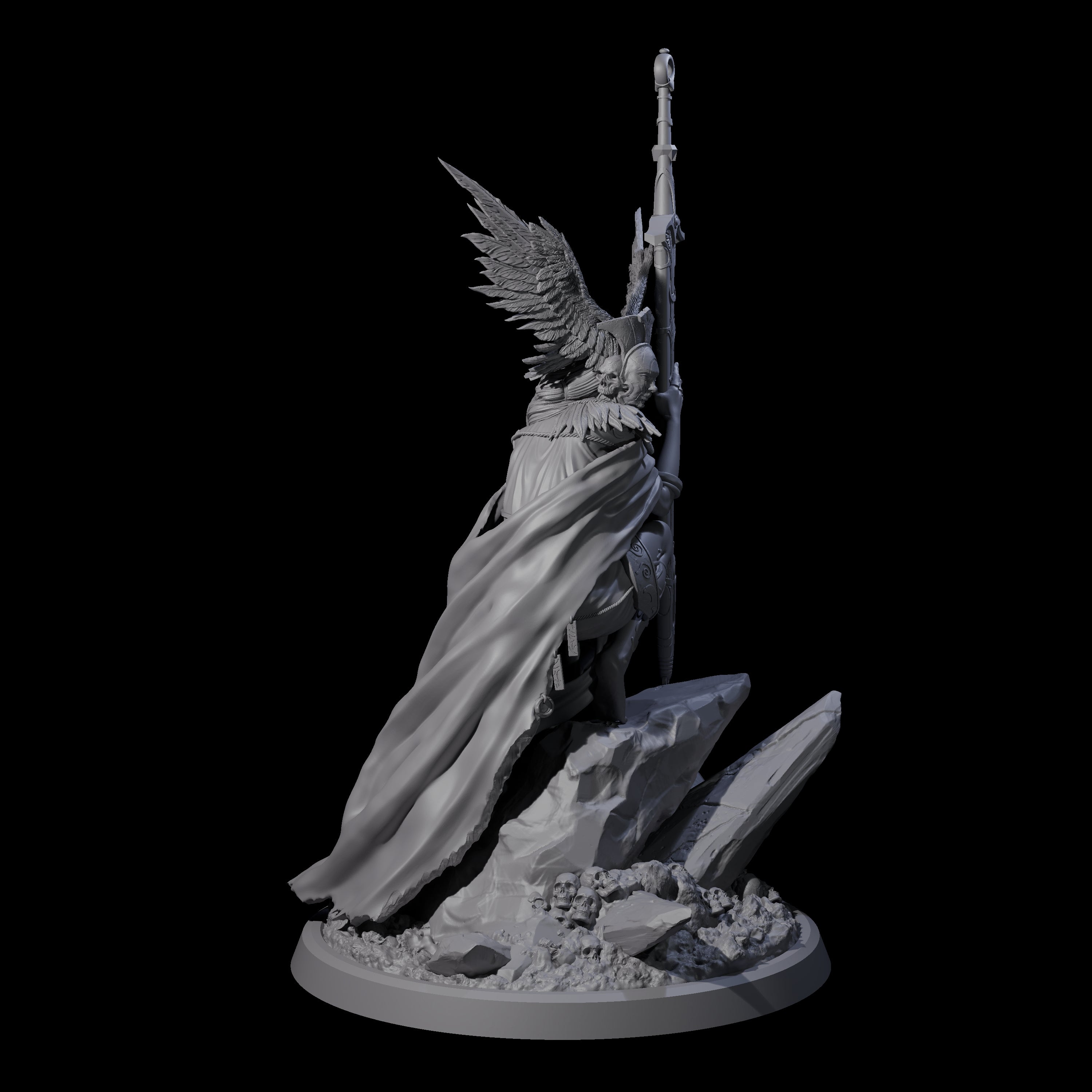 Serene Priestess Of Death C Miniature for Dungeons and Dragons, Pathfinder or other TTRPGs