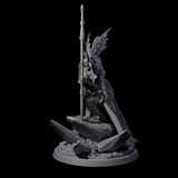Serene Priestess Of Death C Miniature for Dungeons and Dragons, Pathfinder or other TTRPGs