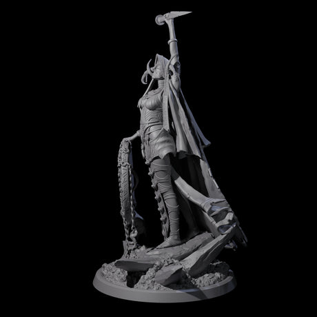 Serene Priestess Of Death D Miniature for Dungeons and Dragons, Pathfinder or other TTRPGs