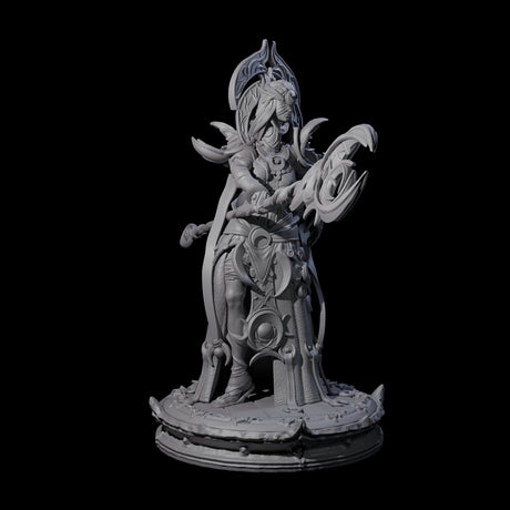 Serne Dark Elf Moon Priestess A Miniature for Dungeons and Dragons, Pathfinder or other TTRPGs