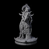 Serne Dark Elf Moon Priestess A Miniature for Dungeons and Dragons, Pathfinder or other TTRPGs
