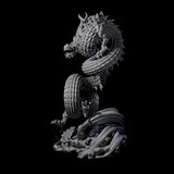 Serpentine Flood Dragon Miniature for Dungeons and Dragons, Pathfinder or other TTRPGs