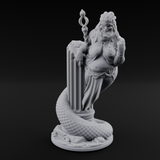 Serpentine Medusa Sorceress Miniature for Dungeons and Dragons, Pathfinder or other TTRPGs