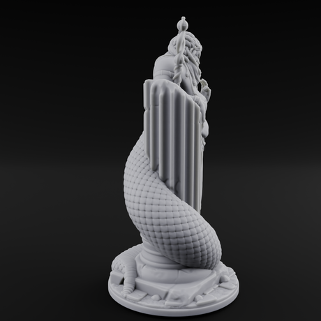 Serpentine Medusa Sorceress Miniature for Dungeons and Dragons, Pathfinder or other TTRPGs