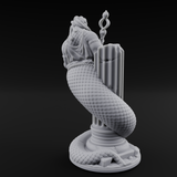 Serpentine Medusa Sorceress Miniature for Dungeons and Dragons, Pathfinder or other TTRPGs