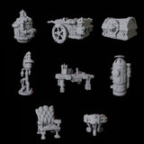 Set of Laboratory Furniture Miniature for Dungeons and Dragons, Pathfinder or other TTRPGs