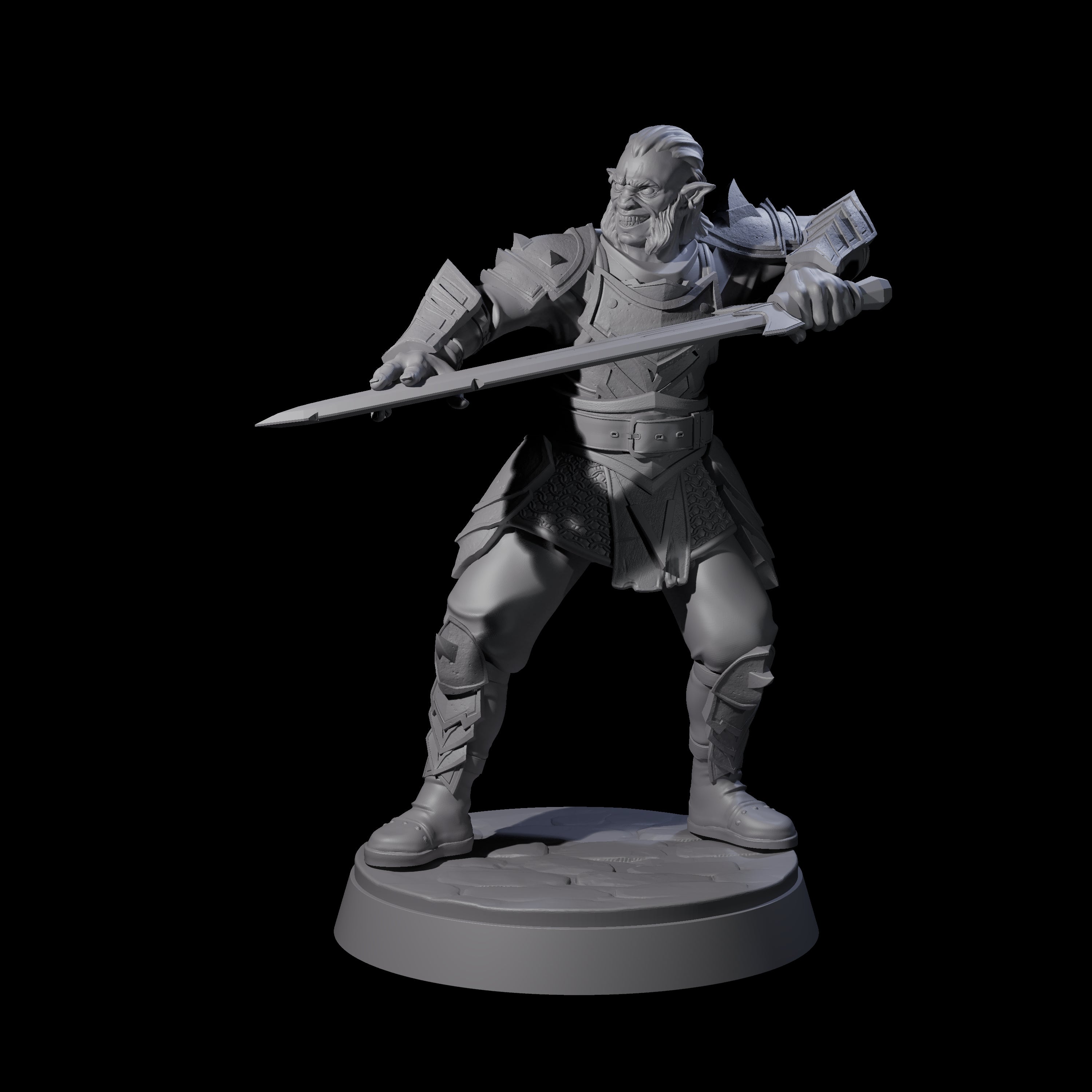 Seven Classic Hobgoblin Raiders Miniature for Dungeons and Dragons, Pathfinder or other TTRPGs