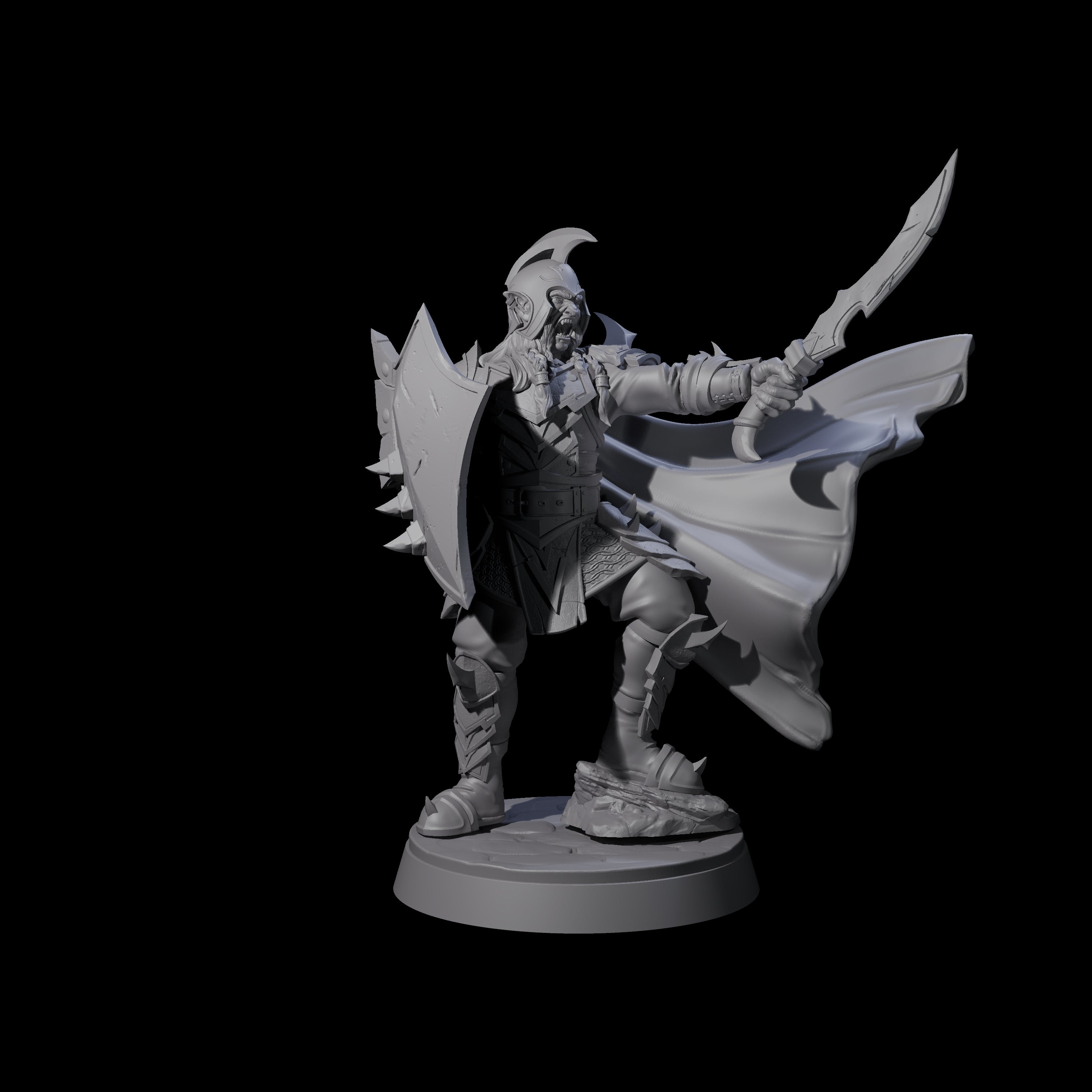 Seven Classic Hobgoblin Raiders Miniature for Dungeons and Dragons, Pathfinder or other TTRPGs