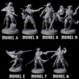 Seven Confident Nightwardens Miniature for Dungeons and Dragons, Pathfinder or other TTRPGs