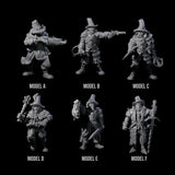 Seven Inquisition Hunters Miniature for Dungeons and Dragons, Pathfinder or other TTRPGs
