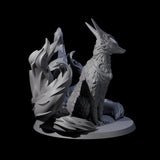 Seven Tailed Kitsune Miniature for Dungeons and Dragons, Pathfinder or other TTRPGs
