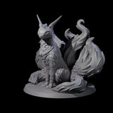 Seven Tailed Kitsune Miniature for Dungeons and Dragons, Pathfinder or other TTRPGs