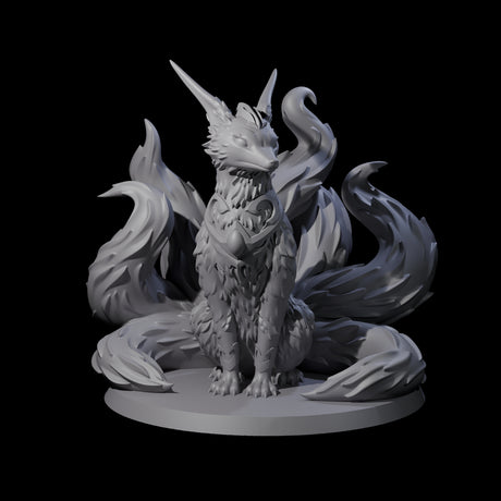 Seven Tailed Kitsune Miniature for Dungeons and Dragons, Pathfinder or other TTRPGs