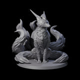 Seven Tailed Kitsune Miniature for Dungeons and Dragons, Pathfinder or other TTRPGs