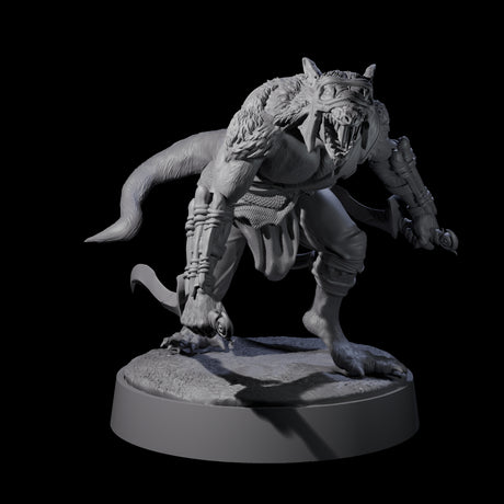 Sewer Assassin Ratfolk Miniature for Dungeons and Dragons, Pathfinder or other TTRPGs