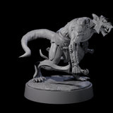 Sewer Assassin Ratfolk Miniature for Dungeons and Dragons, Pathfinder or other TTRPGs
