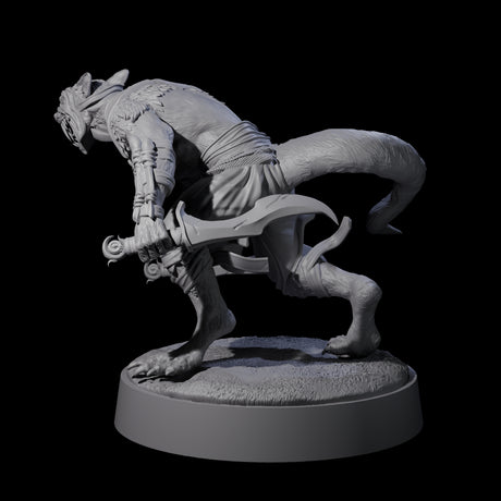 Sewer Assassin Ratfolk Miniature for Dungeons and Dragons, Pathfinder or other TTRPGs