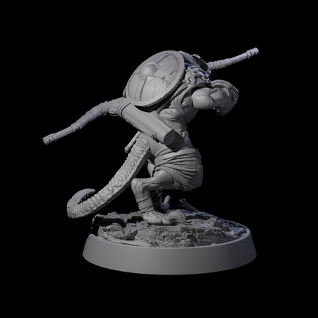 Sewer Dwelling Ratfolk A Miniature for Dungeons and Dragons, Pathfinder or other TTRPGs