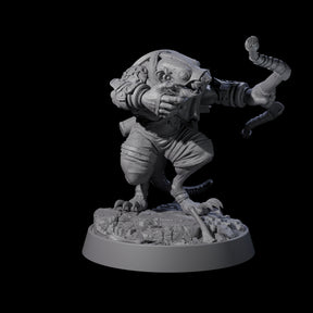 Sewer Dwelling Ratfolk A Miniature for Dungeons and Dragons, Pathfinder or other TTRPGs