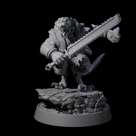 Sewer Dwelling Ratfolk B Miniature for Dungeons and Dragons, Pathfinder or other TTRPGs