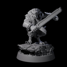 Sewer Dwelling Ratfolk B Miniature for Dungeons and Dragons, Pathfinder or other TTRPGs
