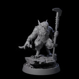 Sewer Dwelling Ratfolk C Miniature for Dungeons and Dragons, Pathfinder or other TTRPGs