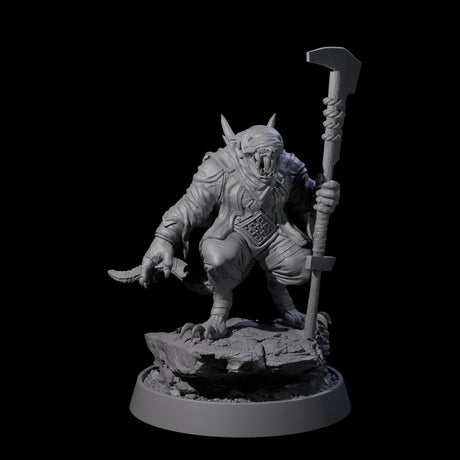 Sewer Dwelling Ratfolk C Miniature for Dungeons and Dragons, Pathfinder or other TTRPGs