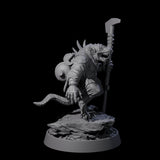 Sewer Dwelling Ratfolk C Miniature for Dungeons and Dragons, Pathfinder or other TTRPGs